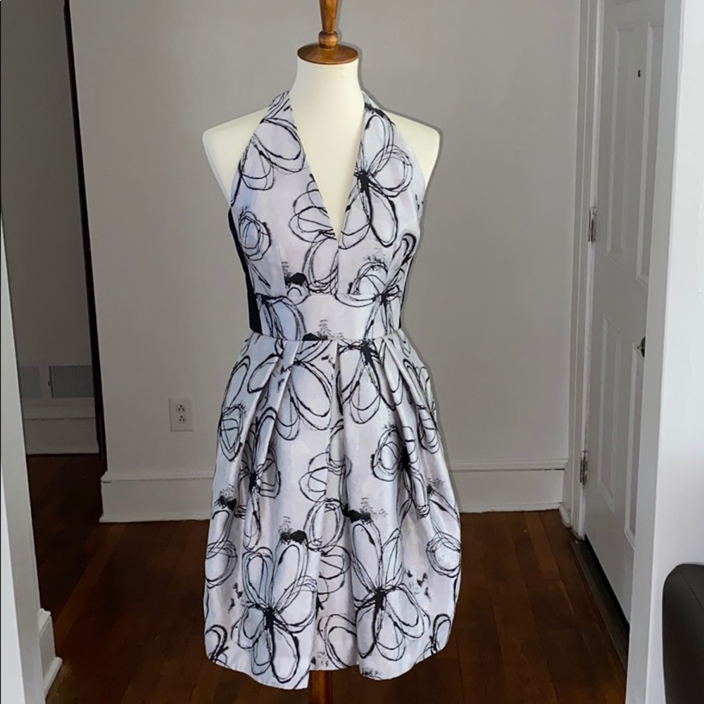 Carmen Marc Valvo Fit and Flare Dress Sz 4